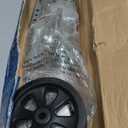 Fulton XP15 0101 Steel Swing-Away Bolt-On Jack with 10" Travel and 8" Poly Wheel - 1500 lb. Weight Capacity