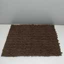 Yimobra Bathroom Rugs Non Slip Washable 24x17 Inch - Ultra Soft Absorbent Chenille Bath Mat, Quick Dry Shaggy Floor Carpet for Tub Shower, Brown Home Decor Accessories