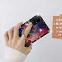 Galaxy A51 4G Case - Rectangle Retro Floral Pattern, Metal Ring Stand & Holder, Space Color