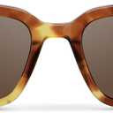 WearMe Pro - Women's Polarized Rectangular Sunglasses, Narrow Acetate Frame, Durable 5-Barrel Hinges, Hand-Polished Finish