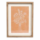 HD Designs Wooden Wall Decor - Orange 12x15.7 in
