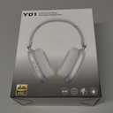 Wentronic Y01 Wireless Noise Canceling Headphones Bluetooth 5.3 Over Ear Headphones with Microphone, Hi-Res Audio, 48H Playtime, Foldable Comfortable Earpads,Compatible with iOS,Android,PC, Silver