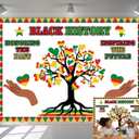 7X5FT Black History Month Photo Backdrop African American Inspirational Wall Celebration Banner Inspiring The Future Honoring The Past Black History Classroom Bulletin Board Decorations