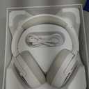 TONEMAC H2 Wireless Headphones,Over Ear Bluetooth Headphones,50H Playtime,Wireless Headset with Mic,Foldable Lightweight Bluetooth Headset with Deep Bass,HiFi Stereo Sound for Travel Work Smartphone (White)