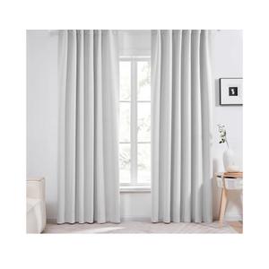 Deconovo Blackout Curtains, Thermal Insulated, W52 x L84 2 Panels, Back Tab, Machine Washable, Room-Darkening Drapes for Bedroom/Living Room Greyish White