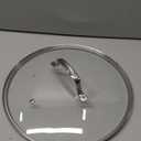11 IN Glass Lid with Stainless Steel Handle for Frying Pan, Tempered Replacement Cover Compatible for All Cookware for Skillets, Round Cast Iron Aluminum, Stainless Steel Pans & Pots 276mm-292mm