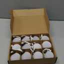 12 Pcs Velvet Christmas Balls Bulk Shatterproof Plastic Christmas Tree Decorations for Decorative Hanging Baubles (12, White, 2.36Inch)