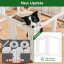 EVERFRONT Clear Acrylic Dog Playpen Indoor Puppy Playpen, 24" H, 10 Panels