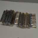 Caeuiciw 100 Packs 5 ml (1/6 oz) Mini Essential Oil Bottles with Caps, Amber Glass Empty Refillable Travel Glass Liquid Sample Vial Preservation Storage Vials Test Container-Rubber Stopper & Dropper