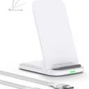 Pixel 10 9a 9 Pro Wireless Charger 15W Android Wireless Charger Fast Charging Stand for Google Pixel 10a 9Pro XL Fold 8a 8 7a 7 6, Foldable Pixelsnap Cordless Charge Dock Station for Galaxy S25 Ultra (White)