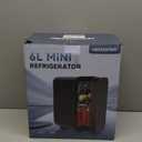 Skincare Fridge with Glass Panel, 6L Mini Fridge for Home/Car, AC/DC Portable Thermoelectric Cooler and Warmer, Makeup Mini Compact Refrigerator for Skincare Cosmetics Food Drinks (White)