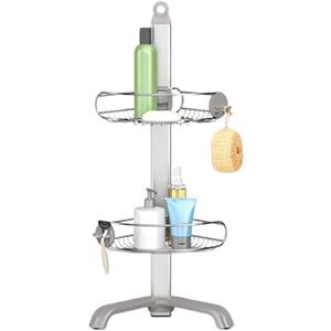 simplehuman Corner Shower Caddy, Stainless Steel and Anodized Aluminum