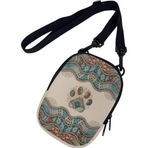 2 x Suobstales Small Crossbody Bags for Men Casual Shoulder Bag Chest Bag Youth Messenger Bag Purses and Bags (Boho Dog Claw)