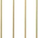 Modern Clothes Retail Heavy Duty Garment Racks,Metal Clothing Store Hanger Storage Shelves,Floor-Standing Display Rack (Gold Square Tube, 71" H)