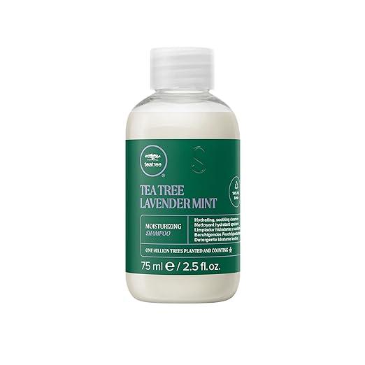 Tea Tree Lavender Mint Moisturizing Shampoo, Hydrates + Soothes, For Coarse + Dry Hair, 75ml