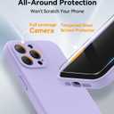 AOTESIER Magnetic for iPhone 15 Pro Max Case, [Compatible with Magsafe] [Food Grade Silicone] Upgraded Camera & Screen Protection Phone Case with [2 Screen Protectors], 6.7 inch, Cloud Mauve