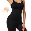 Huvgim Shapewear Bodysuit for Women, Tummy Control Body Shaper Seamless Waist Trainer Shorts Under the Dress XL