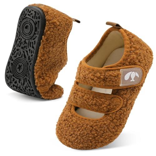 FEETCITY Girls & Boys Indoor Slippers - Non-Slip, Warm Toddler & Little Kids Shoes