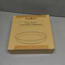 Amolliar Lazy Susan Organizer, Tray for Household Purpose, Metal Rotating Turntable for Cabinet, Kitchen, Fridge, Pantry Storage, Vanity, Spice Rack Condiment, Under Sink Organizer, White 10" 4 Pack