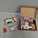 Katzco Set of 34 Wood Markers Furniture Repair Kit - Wood Scratch Repair Markers and Wax Sticks with Sharpener - for Stains, Scratches, Floors, Tables, Desks, Carpenters, Bedposts, Cover-Ups