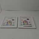 Kids Artwork Frame Changeable (White) - Magnetic Door Holds 100 Art Pieces - 8.5x11 Letter Size Display with Mat or 10x12.5 Without Mat - My Mini Masterpiece (Set of 2)