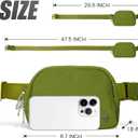 3 x Mums Memory Waterproof Mini Belt Bag for Women, Casual Nylon Everywhere Crossbody Fanny Pack for Travel, Running, Hiking, and Cycling (Army Green)