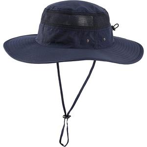Home Prefer UPF 50+ Men's Sun Hat Wide Brim Bucket Hat UV Protection Hat for Mens Womens Beach Safari Gardening Golf Fishing Navy Blue