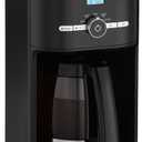 Cuisinart Classic 12-Cup Programmable Coffeemaker, Black, DCC-1120BKNAS