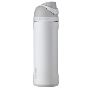Owala FreeSip Insulated Stainless Steel Water Bottle with Straw, BPAFree Sports Water Bottle, Great for Travel, 24 Oz, Shy Marshmallow