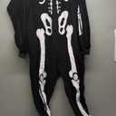 Spooktacular Creations Halloween Family Skeleton Costume, Family Skeleton Jumpsuit Pajama for Halloween Costume Cosplay, Women (Large, Black)