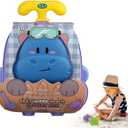 Sand Play Beach Toy for Children 3-8Y Outdoor Indoor Sand Mold Play Set for Boy Girl Vacation Travel ( Blue )