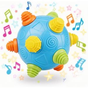 Baby Development Ball Jumping Ball Music Dancing Toy Educational Toy for Baby Toddler Kids Pet for Christmas (Without Battery)