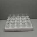20pcs Vintage Ribbed Wine Glasses, 6.8 oz Origami Style Goblet Glasses, Clear Short Stem Water Goblets, Cocktail Glasses Glassware for Iced Tea, Beer, Juice, Whiskey, Party