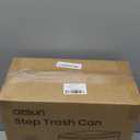 Cesun Small Bathroom Trash Can with Lid Soft Close, Step Pedal, 6 Liter / 1.6 Gallon Stainless Steel Garbage Can with Removable Inner Bucket, Anti-Fingerprint Finish (Matte Black)