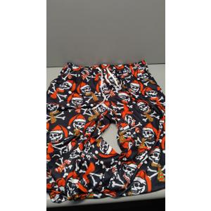 Womens Christmas Halloween Pajamas Pants Comfy Loose Stretchy Pajama Bottoms with Pockets, Size L