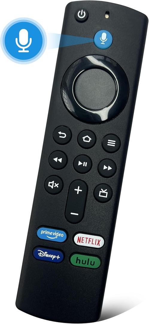 Voice Replacement Remote Control for Amazon Omni Series TV 43" 50" 55" 65" 75" 4K UHD Smart TV 4K65M600A 4K43M600A 4K55M600A 4K75M600A 4K50M600A Amazon TV 4-Series 4K50N400A 4K43N400A 4K55N400A