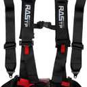 RASTP 4 Point Safety Harness with 3 Inch Padding (Black)