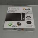 Microwave Cover for Food, Silicone and Glass Splatter Guard Lid for 6–7–8–9-10-10.5 inch Plates & Bowls. By EZY ACTIVE, Red