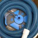 Professional Pool Vacuum Head and Hose, 360° Swivel Cuff 1-1/2" x 30 Ft Heavy Duty Flexible Vacuum Hoses, Weighted Manual Triangular Head with Bottom Brush for Inground & Above Ground Pool(No Pole)