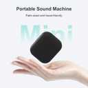 ANJANK Mini Portable Sound Machine for Sleep,Travel White Noise Machine for Adults, 20 Soothing Sounds, Powerful Battery, 30-Level Volume, Noise Canceling for Sleeping, Office Privacy, Home