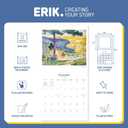 4 x Art Wall Calendar 2026 12" x 12" FSC Plastic Free - Starts Week On Sunday | Family Planner Calendar 2026
