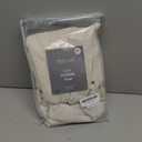 WEST LAKE Natural Boho Pinch Pleat Window Sheer Curtains 84 Inches Length,Farmhouse Linen Drapes with Hooks,Back Tab Netural Airy Window Treatment Sets for Bedroom Living Room,40" Wx84 Lx2,Natural