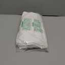 LiBa Fabric Bathroom Shower Curtain, 72" W x 72" H White Heavy Duty Waterproof Shower Curtain Liner