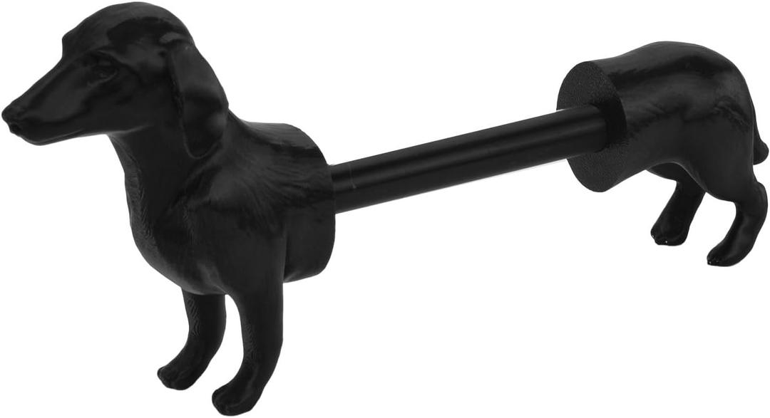 Dachshund Dog Paper Towel Holder, 3D Printing Black Dog Tissue Towel Display Funny Freestanding Animal Paper Roll Holder Hilarious Tissue Paper Roll Storage for Kitchen Countertop Home Decor