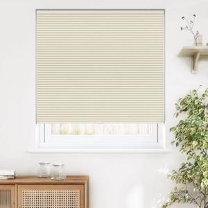 LazBlinds Cordless Cellular Shades, Blackout Privacy Honeycomb Shades for Home, Thermal Insulation Noise Reduction Blinds for Windows, 27'' W x 48'' H, Cream (Blackout-cream)