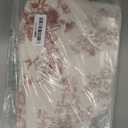 Breling Dishwasher Curtain Cover French Style Floral Pattern Cabinet Dishwasher Hidden Curtains with Magnetic Curtain Rod 35 x 39 Inches for Dishwashers Under Kitchen Sinks and Washing Machines