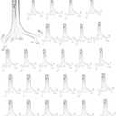 Artliving 3" Clear Plastic Stand Cookie Holder Display Stand Place Card Holder Display Easels at Weddings, Birthday Party(24 Pack)