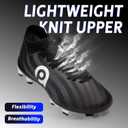 AMZZPIK Kids Soccer Cleats for Little/Big Kid Size 11C-6Y Youth Professional Cleat for Boys and Girls (Gray)