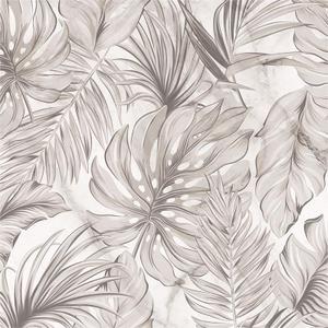 Boho Sand Monstera Leaf Abstract Plants Modern Peel and Stick Wallpaper Wall Decor Self Adhesive Wall Paper Stick on Easy Peel Off Contact for Renter Apartment (17.7" x 236")