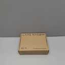 LARS NYSM Salt and Pepper Grinder Set, Stainless Steel Manual Salt and Pepper Mills, Adjustable Ceramic Grinder, Design Spice Shakers (Stainless Steel)